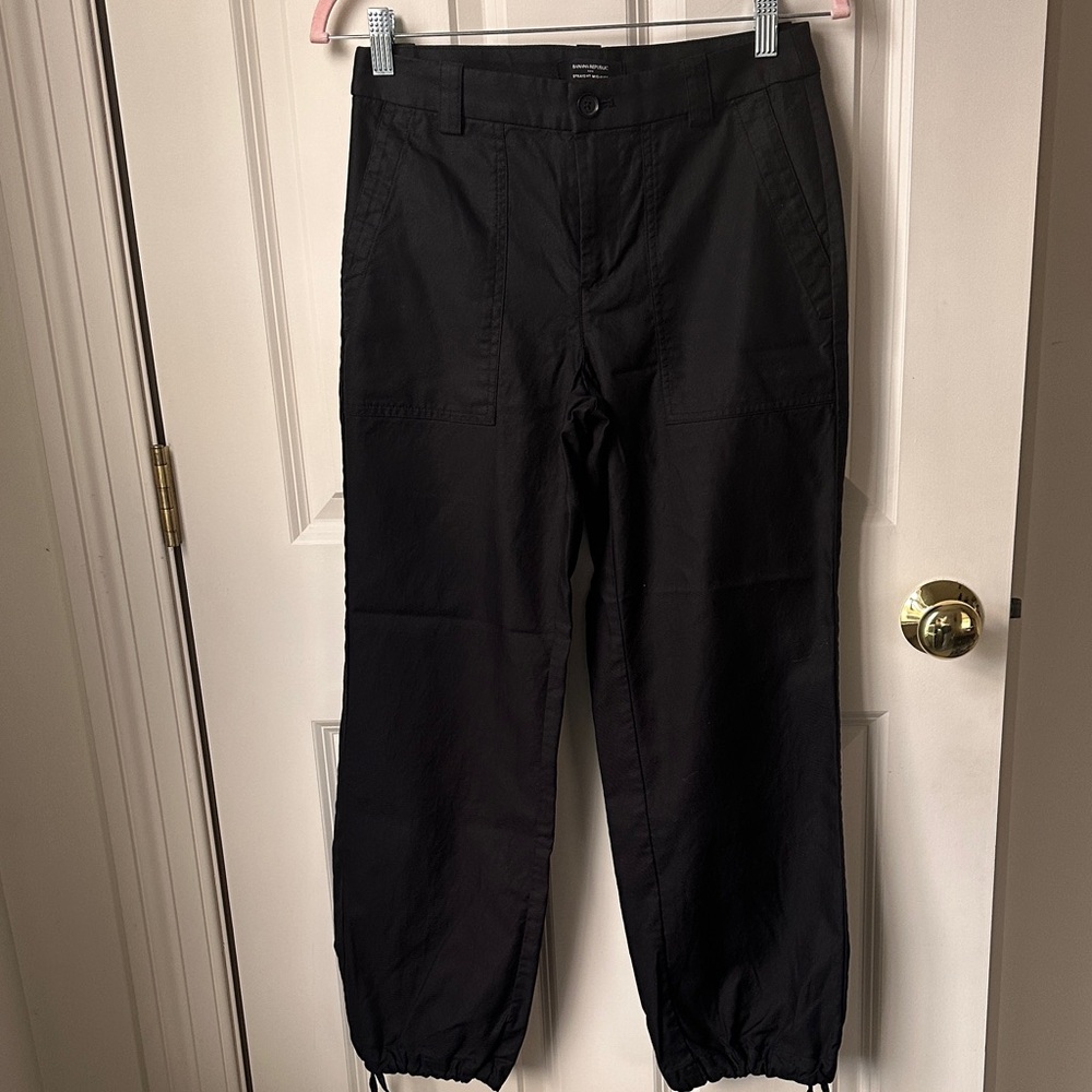 Banana Republic Black Parachute Pants